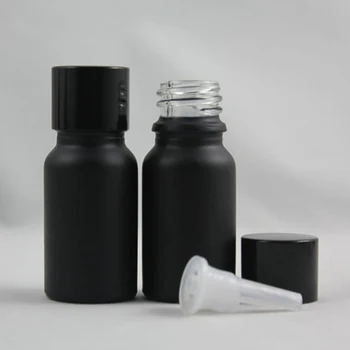 50pcs por atacado 10ML de vidro preto óleo Essencial de garrafa 10 ml de vidro preto óleo Essencial de embalagens vazias