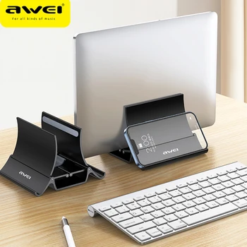 Awei X32 Suporte de computador Portátil Suporte Universal Dobrável Titular de Liga de Alumínio Suporte para Tablet Para MacBook Air Pro ipad Notebook PC Desktop