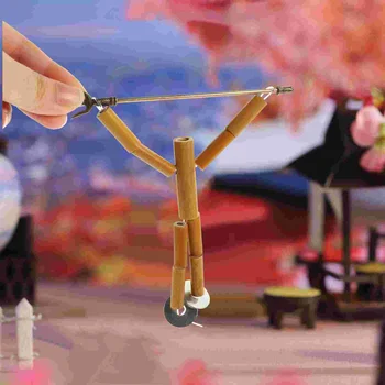 Fantoche De Dedo Kit De Brinquedo Brinquedos De Crianças Diy Mão De Madeira Gamespuppets Tabela Batalha De Dança Ensino De Área De Trabalho Gamepush Fightingdollmini