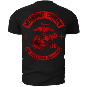 Fuzileiros Navais Norte - Americana Us Marines Oversized T-Shirt Harajuku Mens Roupas De Manga Curta Streetwear Tamanho Grande Tops Tee