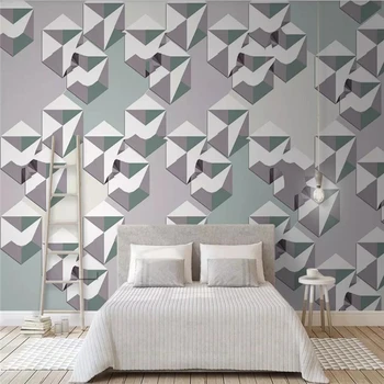 Pentagonal mosaicos 3d tridimensional geométrico suave pacote de fundo, pintura de parede