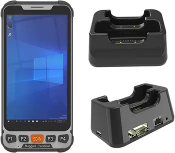 Sincoole de 5,5 polegadas Windows10 Pro Bolso de Terminal PC com um Scanner de código de Barras 2D e Estação de Ancoragem+ Bateria de 5000mAh